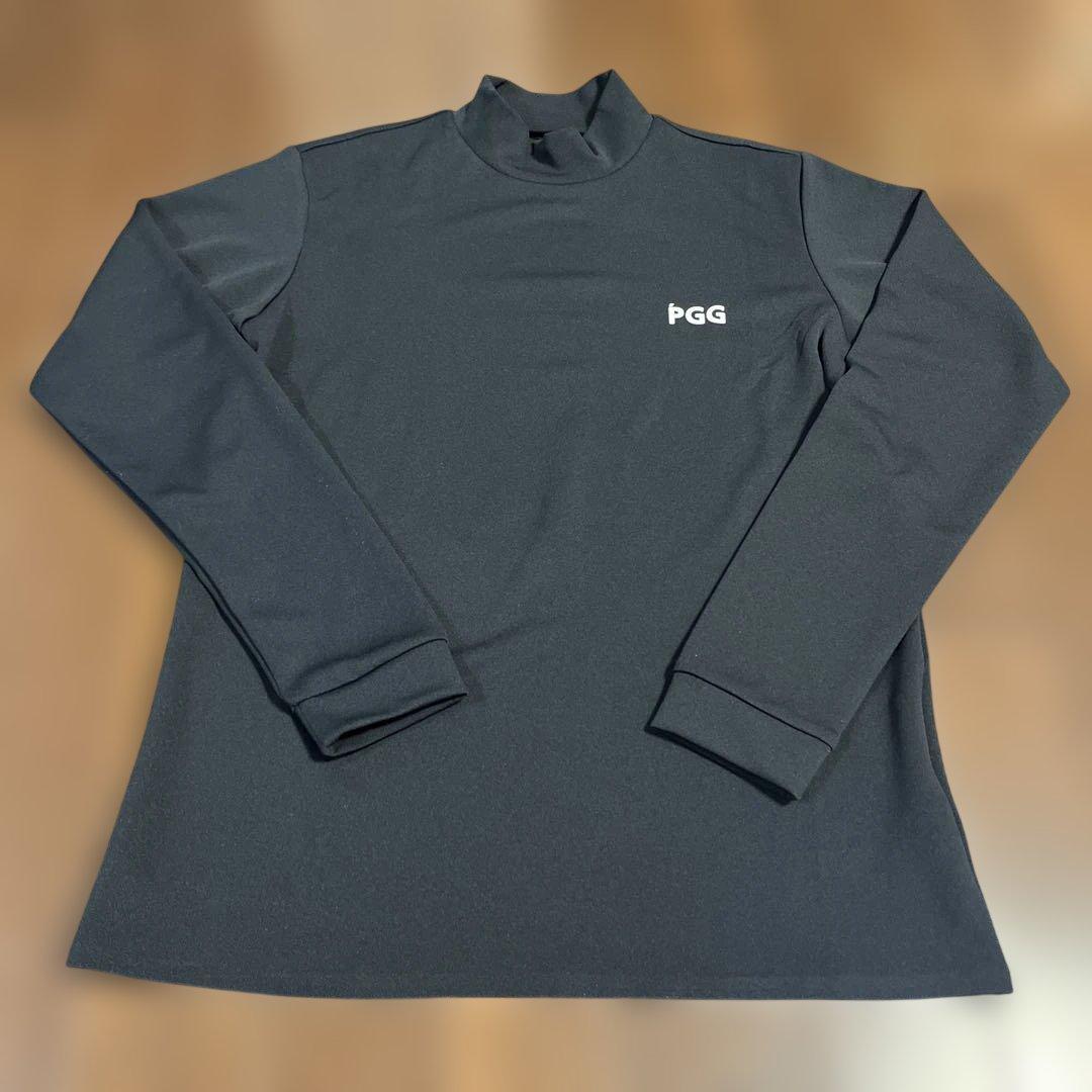 パーリーゲイツPGGハイブリッドメッシュハイネックシャツ濃紺サイズ5