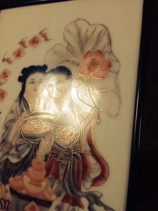 陶板画 唐物 唐木 真金 清末民国