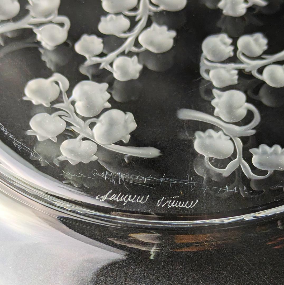 訳あり★ラリック フランス★すずらん ビンテージ プレート★可愛らしいお皿です