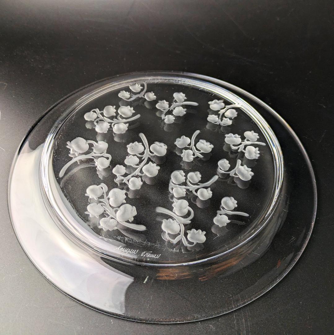 訳あり★ラリック フランス★すずらん ビンテージ プレート★可愛らしいお皿です