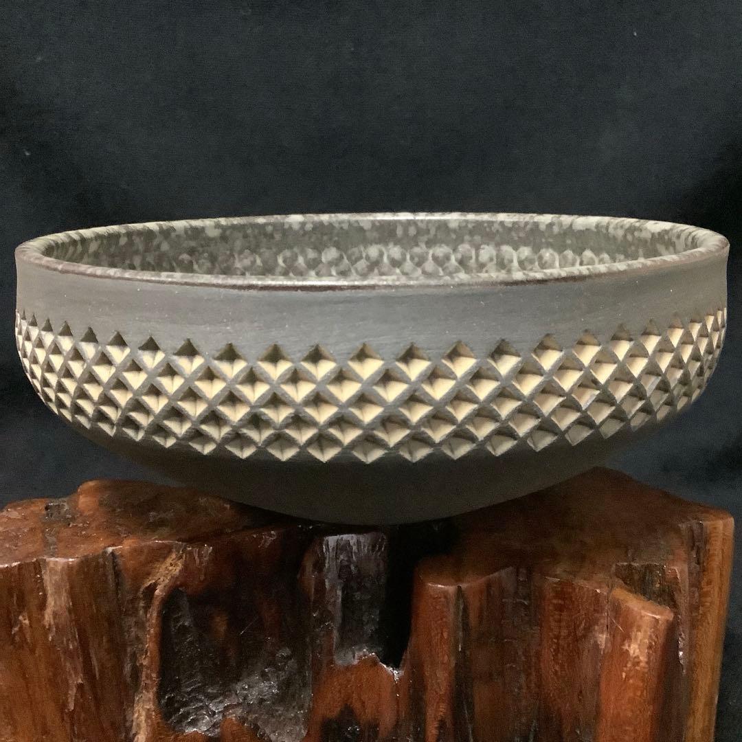 秩父椿森窯　大田　至(造) 『押文　五寸・六寸　組鉢』　他　8点お纏め