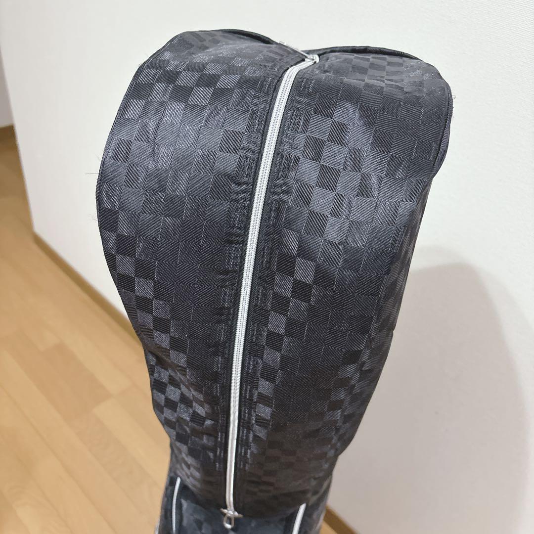 K457 XXIO GGC-X161 ブラックチェック キャディバッグ