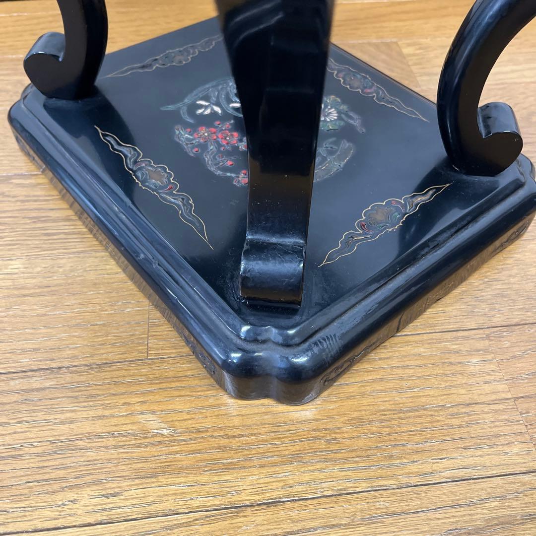 時代　中国　花台　盆栽台　珍品台　細密細工