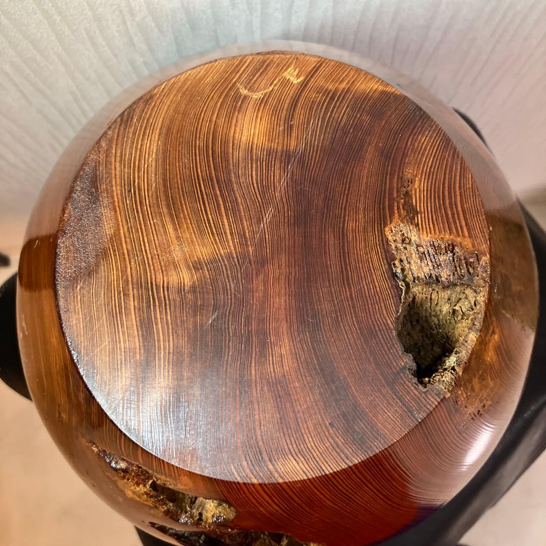 美品　希少材　屋久杉　屋久杉壺　屋久杉工芸品　世界遺産　年代物