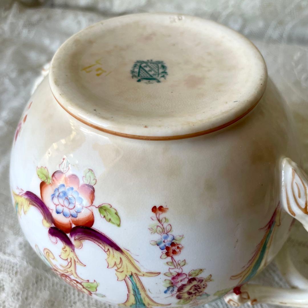 サルグミンヌミントン　シュクリエ　シュガーポット　フランスアンティーク