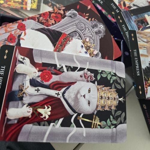 【正規品タロットカード】美麗デッキ✨東洋と西洋を織り交ぜた芸術的な猫のタロット