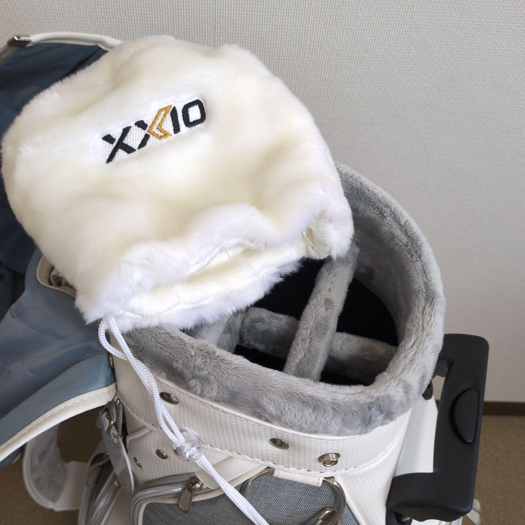 【新品未使用】XXIO キャディバッグ グレー/ホワイト　レディース