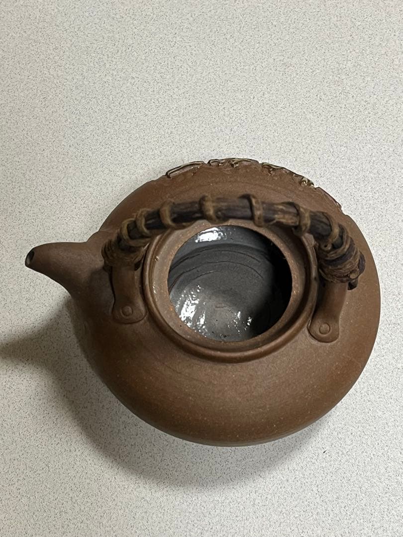 急須　朱泥　天竜峡焼　楽雅