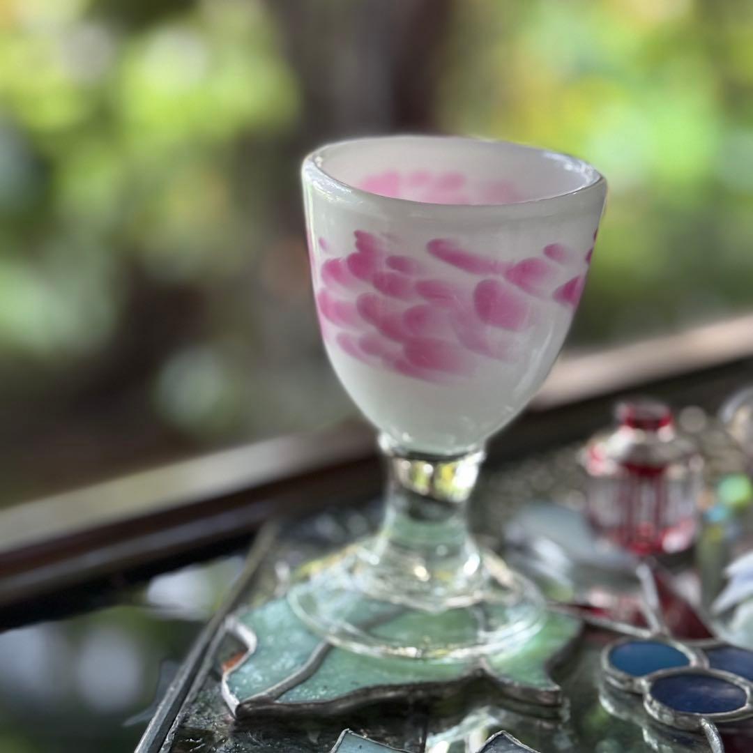 2165様感謝‼️氷コップ‼️かき氷召し上がれ‼️うす紅❌乳白　氷コップ 1客