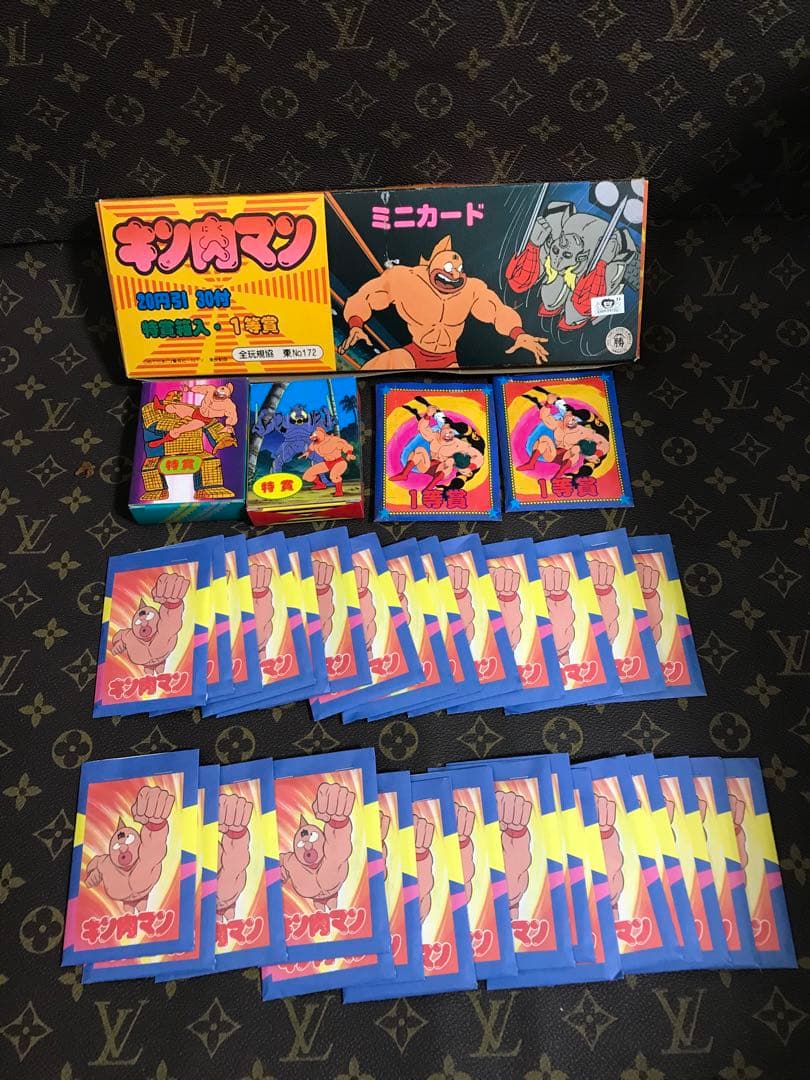 人気商品、廃盤、80's、当時物　キン肉マン　山勝　ミニカード　完品