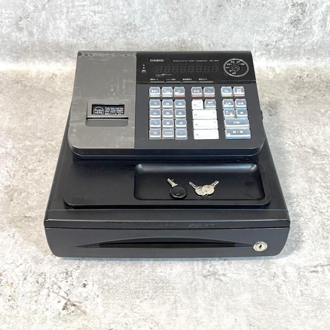 【可動品】カシオ CASIO 電子レジスター ブラック SE-S20