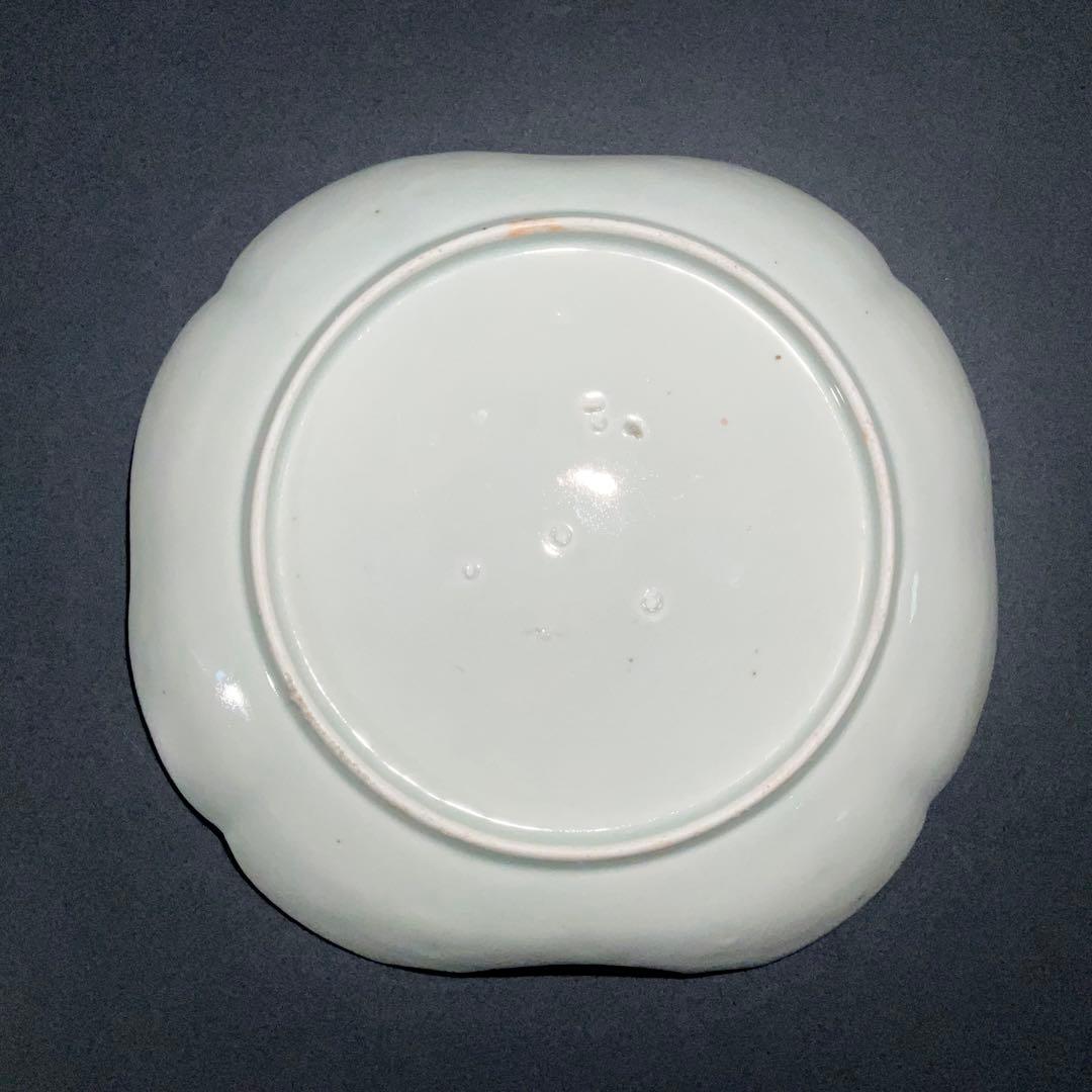 伊万里金襴手馬図変形皿　江戸　古伊万里　金直し　R0917w2ダH