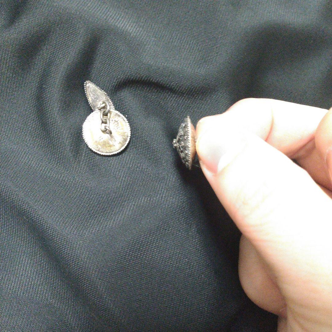 ヴィンテージ　シルバー　HSN 800 バリ　インドネシア カフスボタン