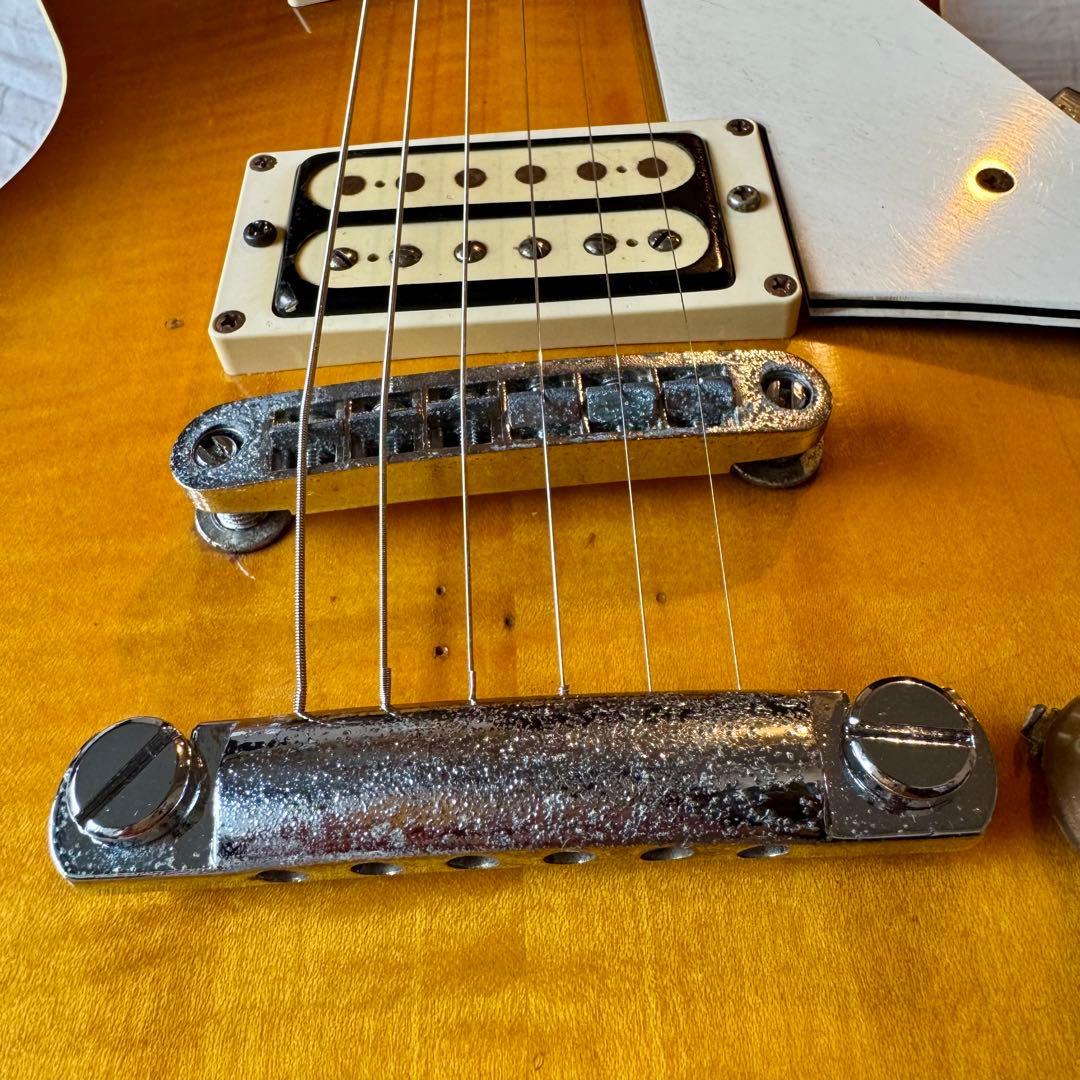 【動作確認済】グレコレスポール 1975年製フレイム杢 チェリーサンバースト