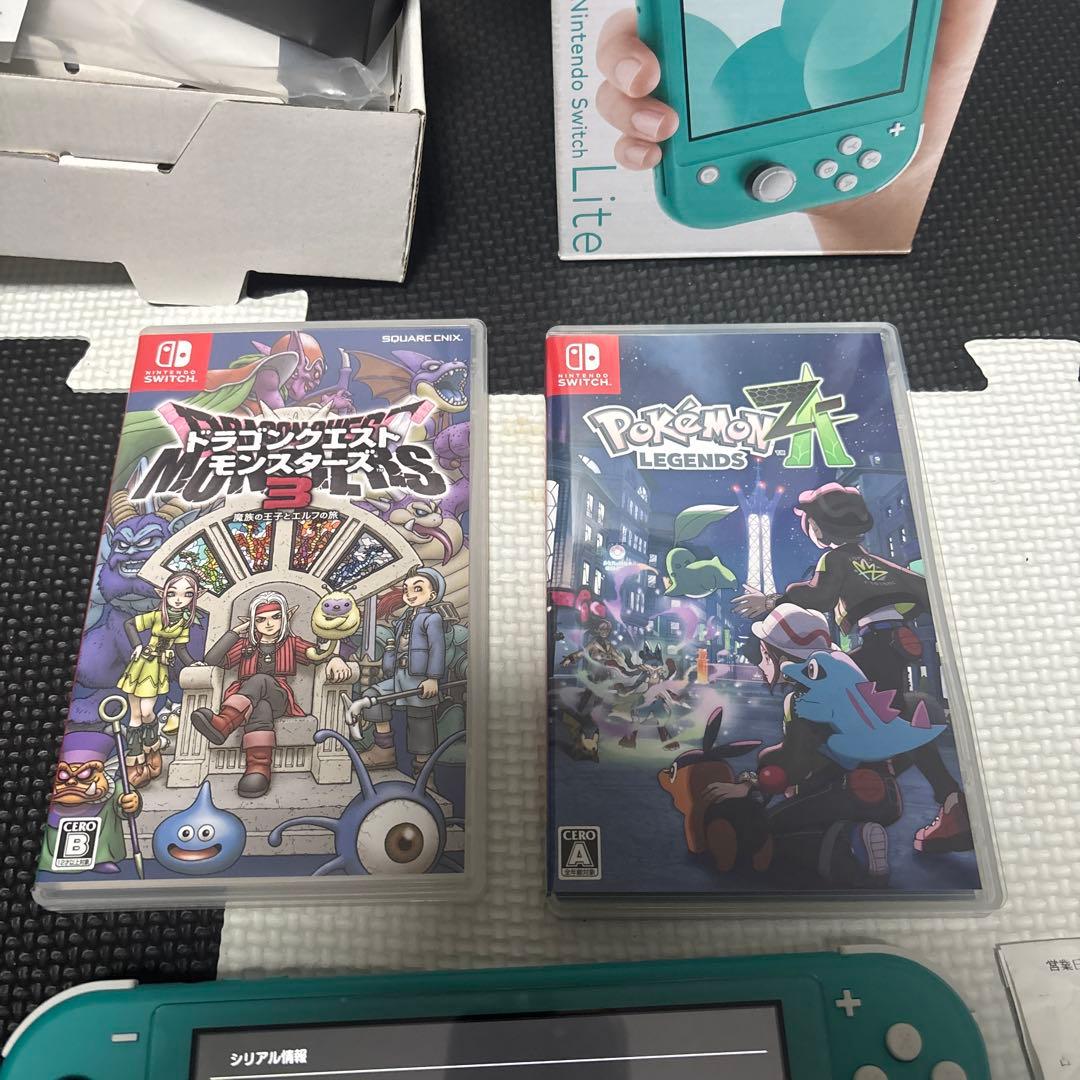 ［Switch Lite本体］［ポケモンZA・ドラクエモンスターズ3］3点セット