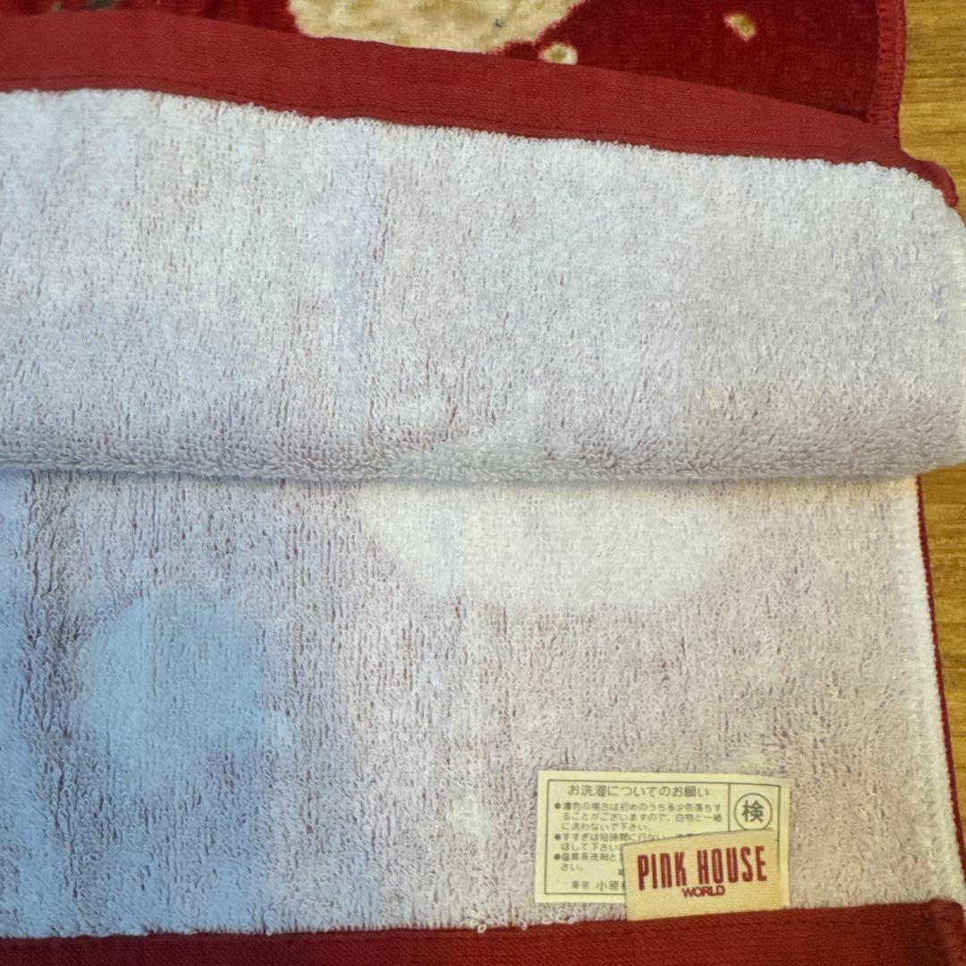 ピンクハウス ロップイヤーラビット フェイスタオル