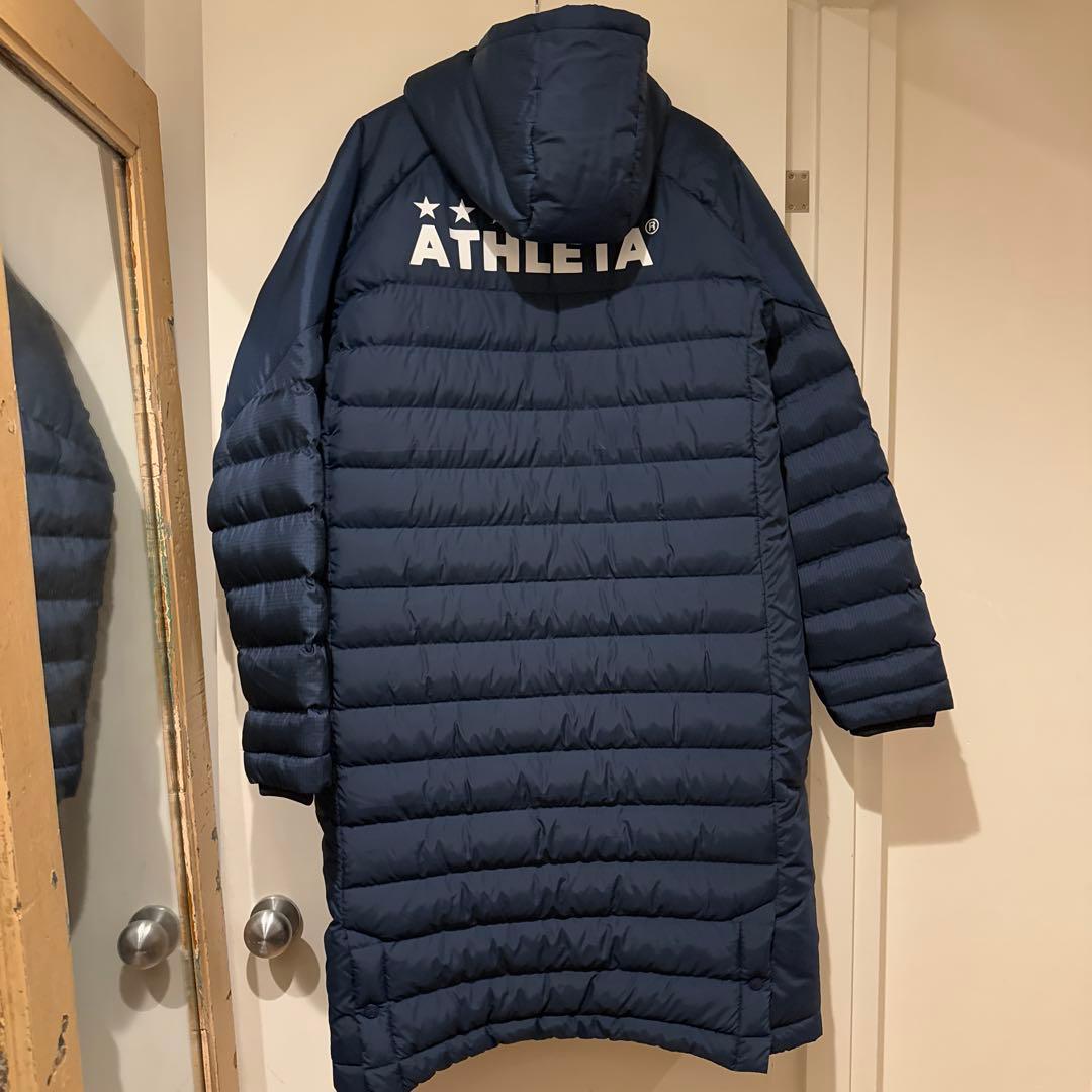ATHLETA ネイビー ダウンベンチコート