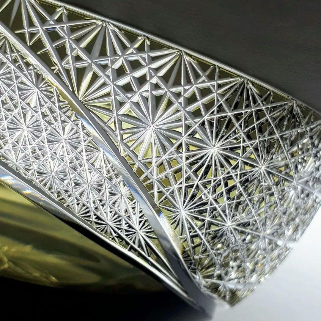 江戸切子　根本硝子工芸　 根本達也 作品　　　　中鉢【 銘： 風流 】