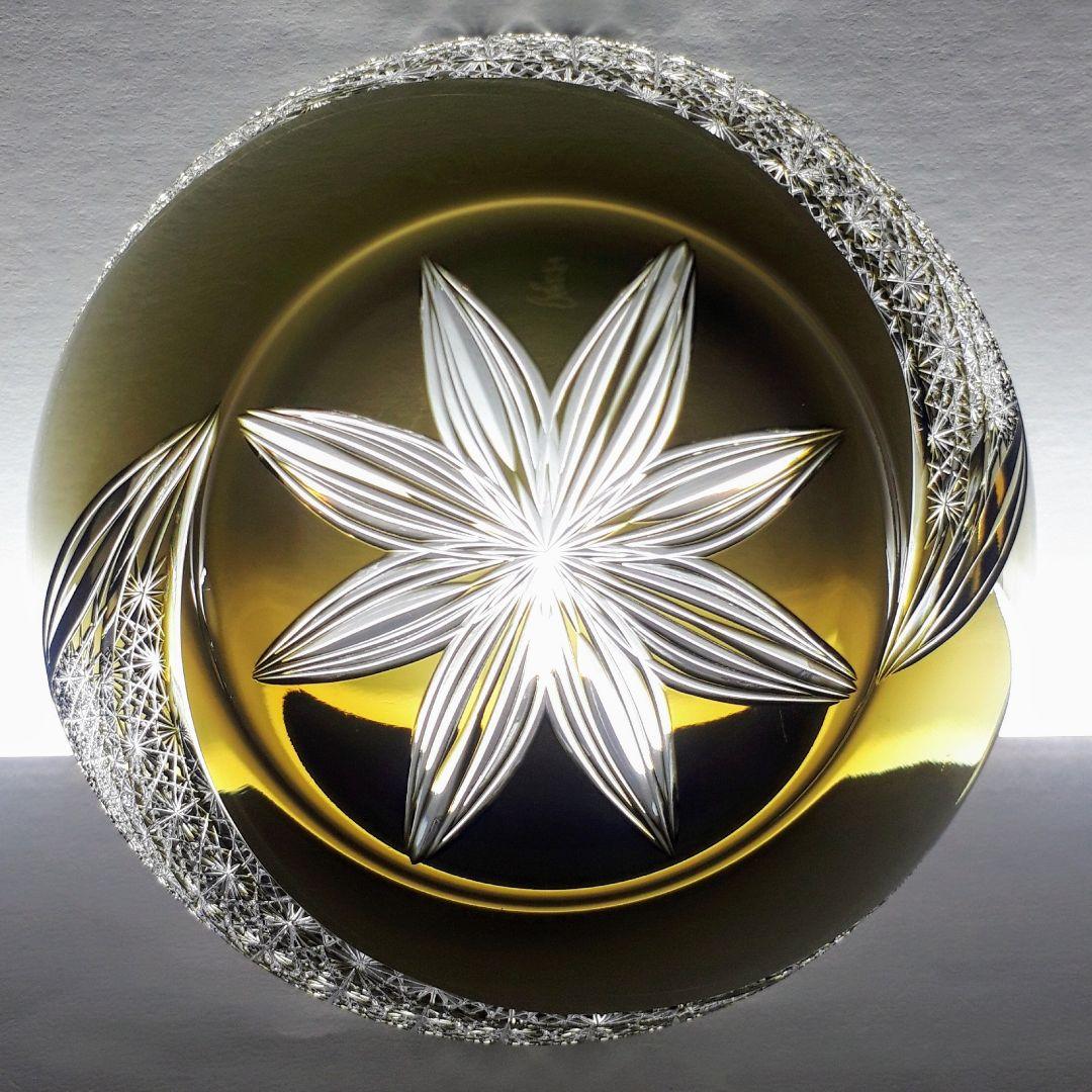 江戸切子　根本硝子工芸　 根本達也 作品　　　　中鉢【 銘： 風流 】