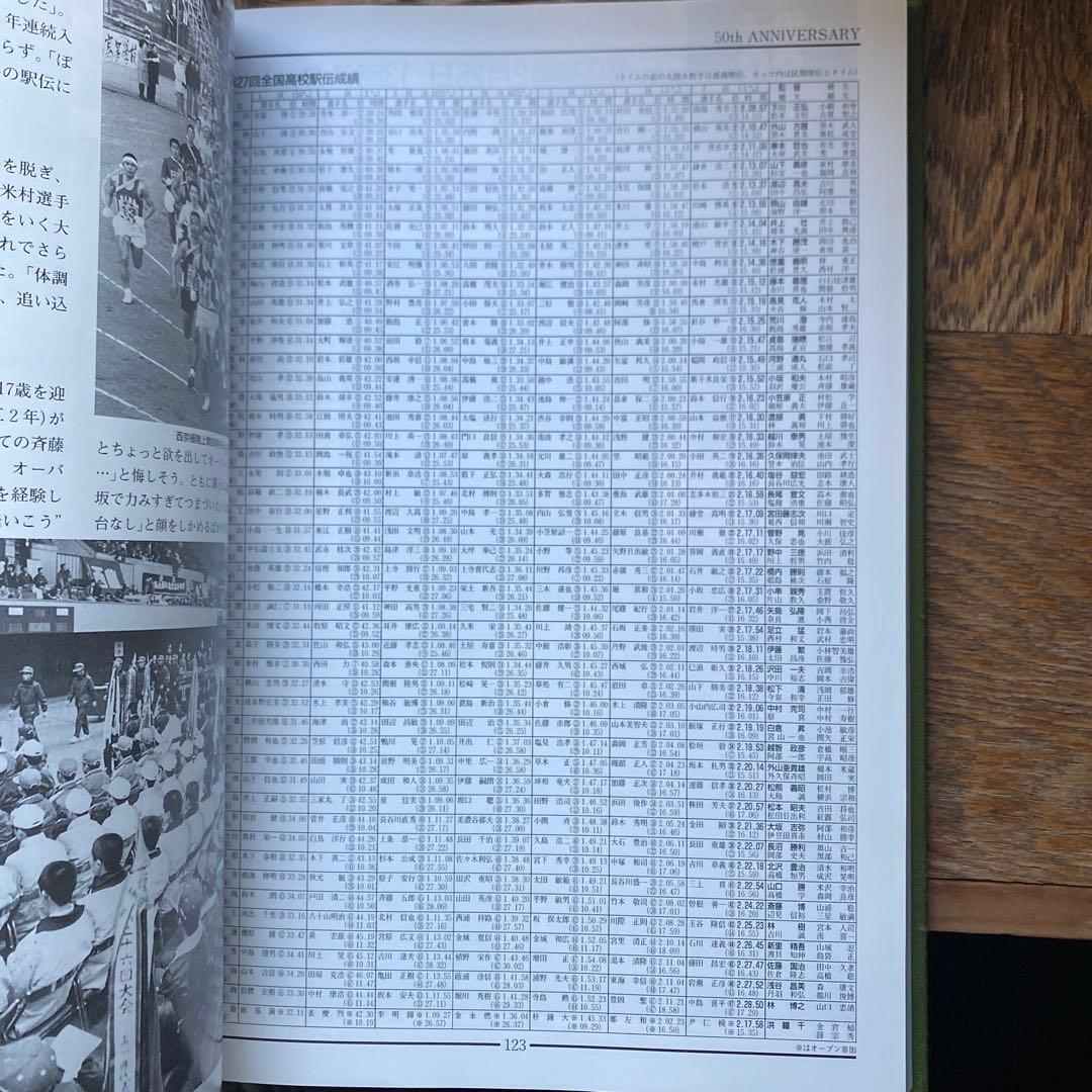 高校駅伝　全国高等学校駅伝競走大会　50年史　2000年5月発行