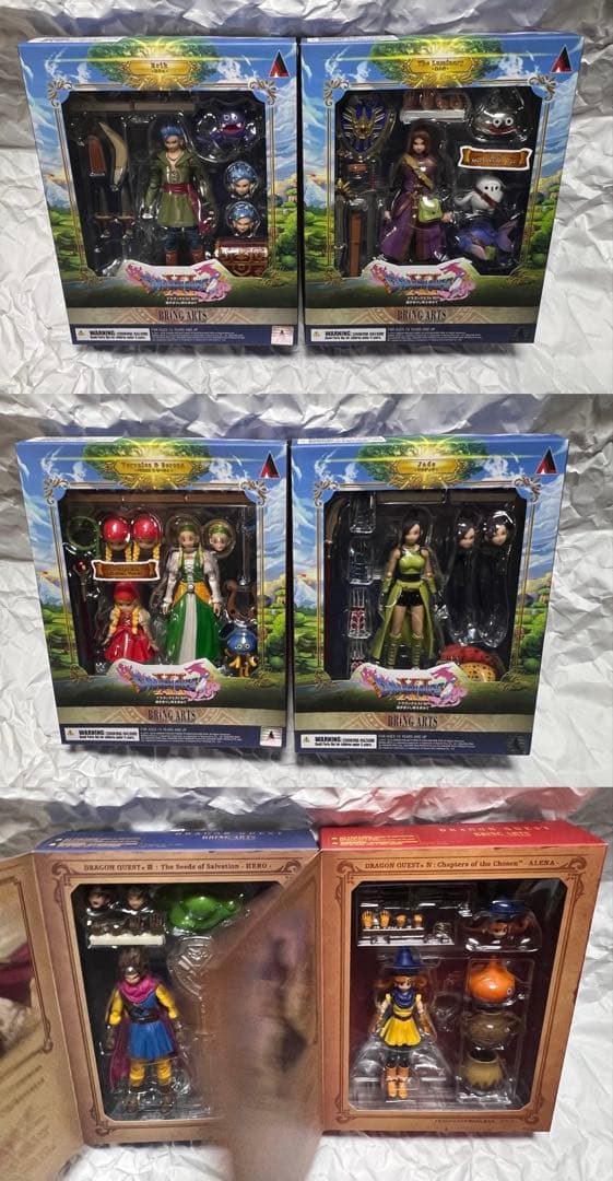 ブリングアーツ 6体セット 主人公 カミュ 勇者 アリーナ マルティナ ベロニカ