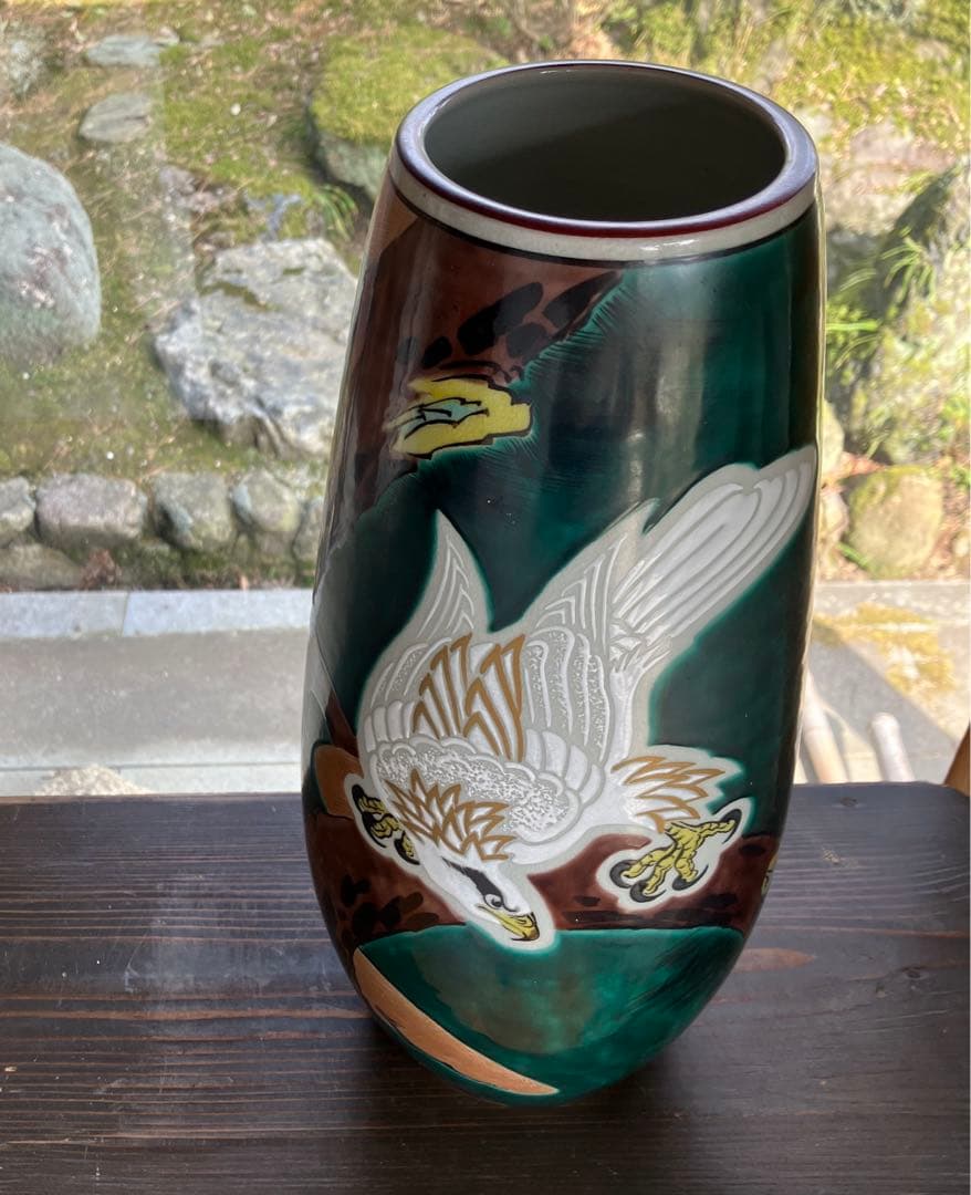 九谷焼　花瓶　壺　大型