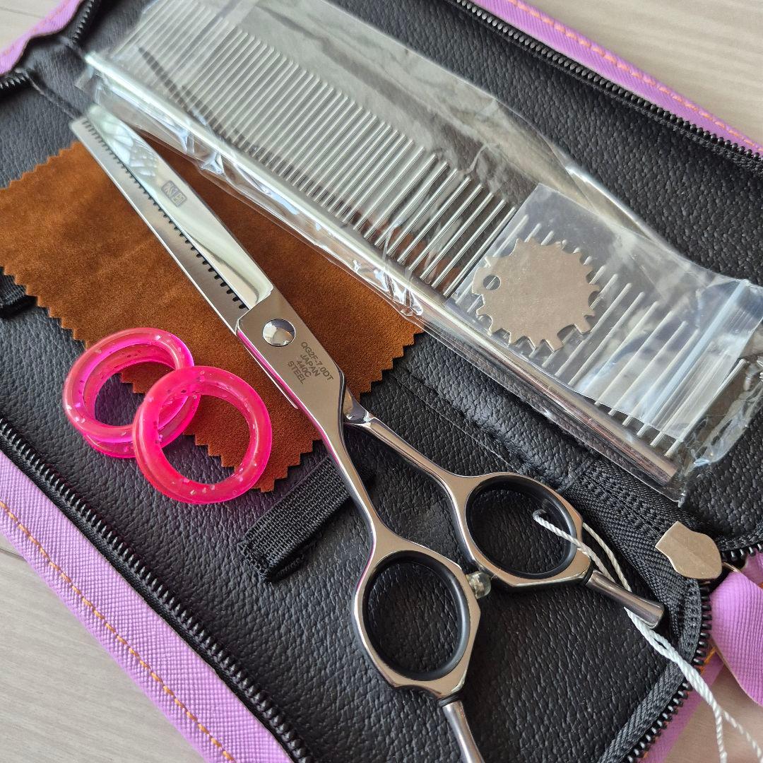 新品★フェニーチェ左利き用 カーブセニングシザー★50%★7in