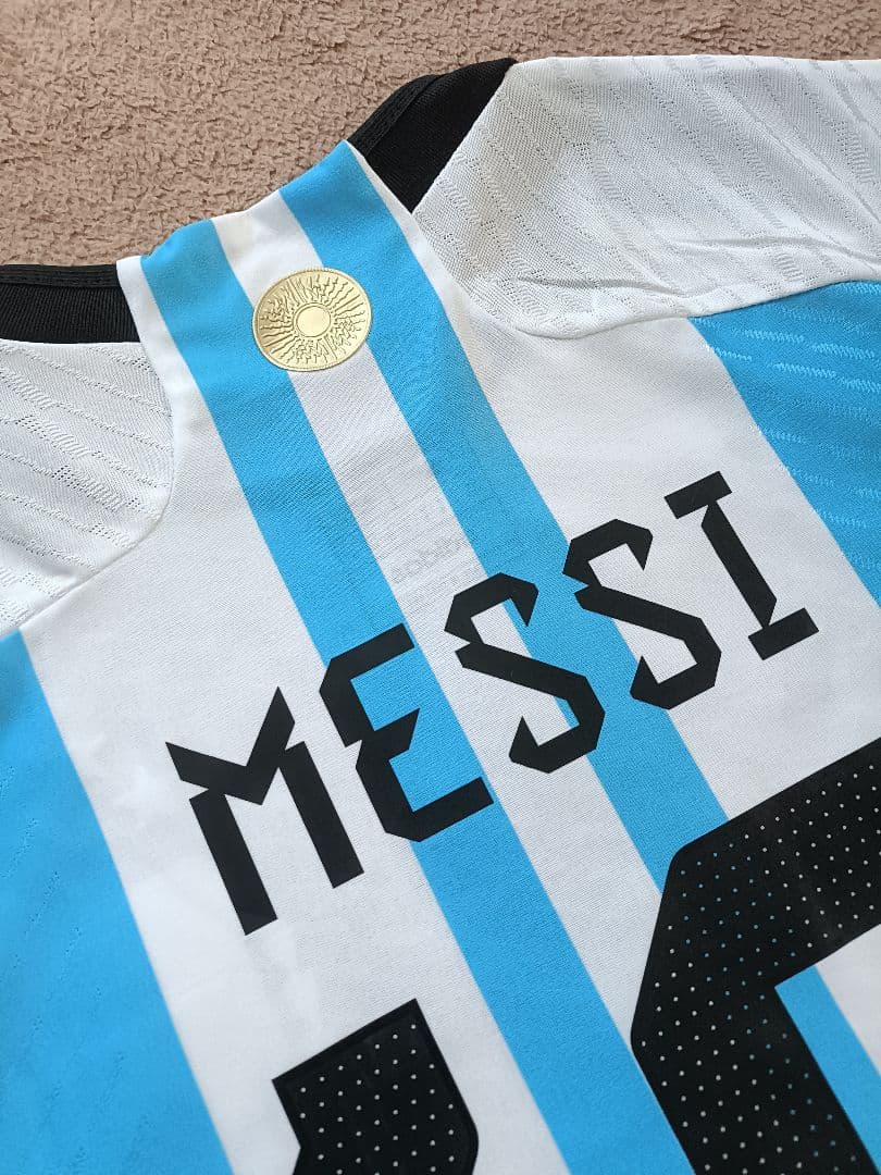 アルゼンチン代表 2022W杯カタール大会　メッシ10　オーセンティック