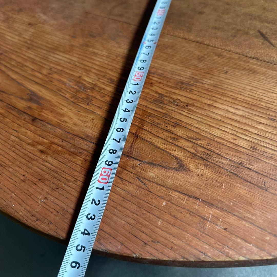 瞬間的お値下げ‼️ちゃぶ台　ラウンド木製テーブル