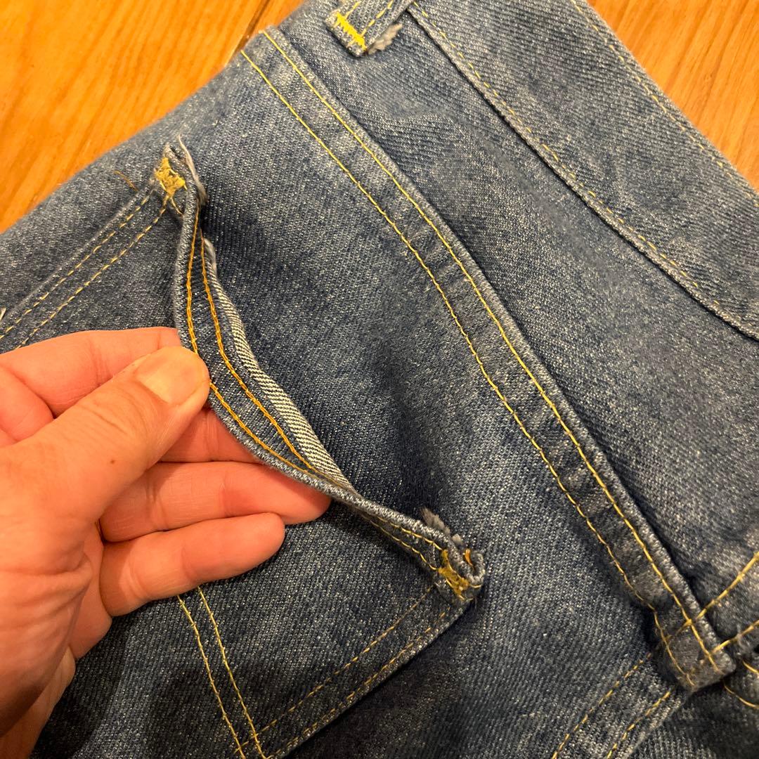 ヴィンテージ希少70s Lee 200-0049 デッドストックストレートデニム