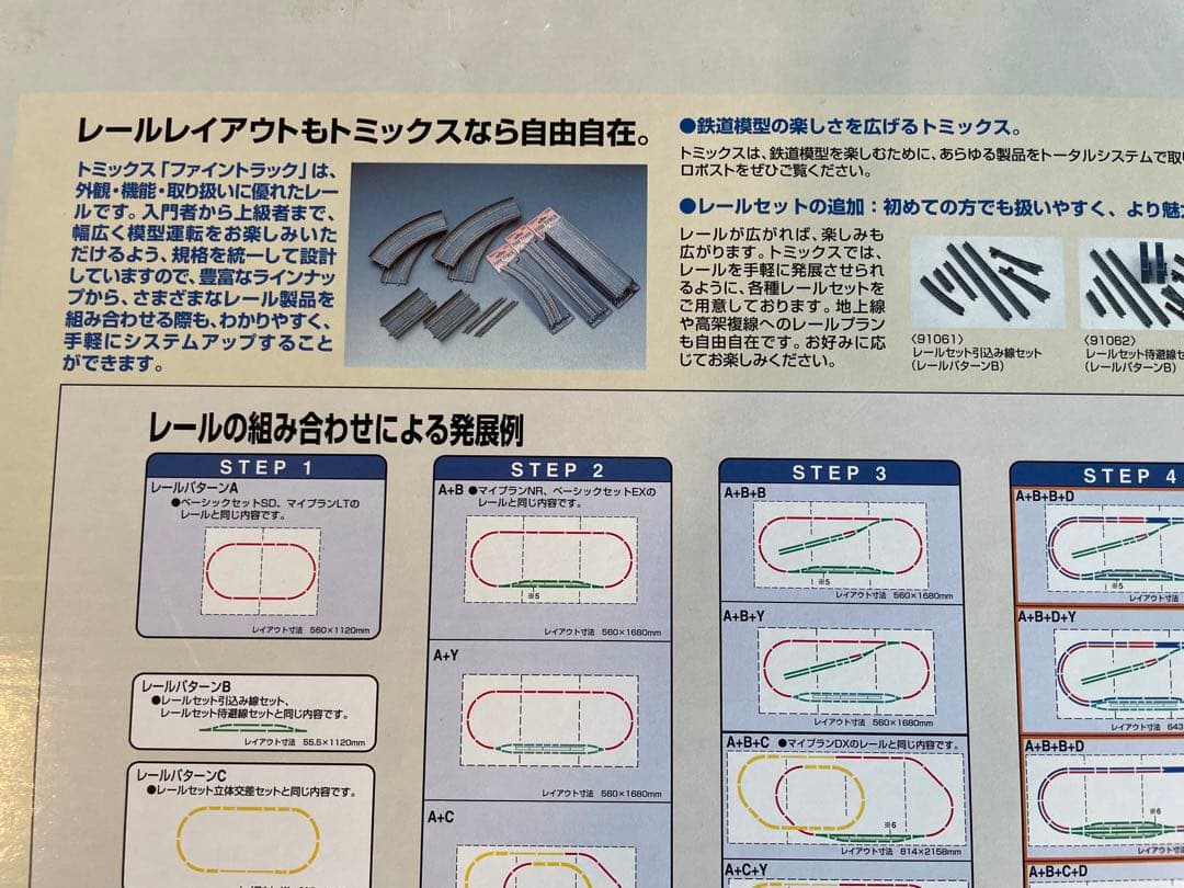 TOMIX マイプランDX(F) Nゲージ 90946 レールパターンA+B+C