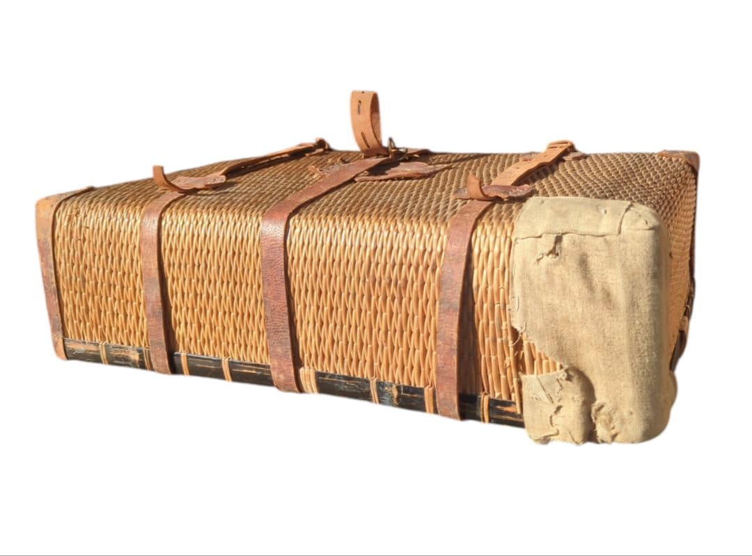 戦前 古民具 【 行李 柳行李トランク 鞄 】 明治 大正 昭和 レトロ