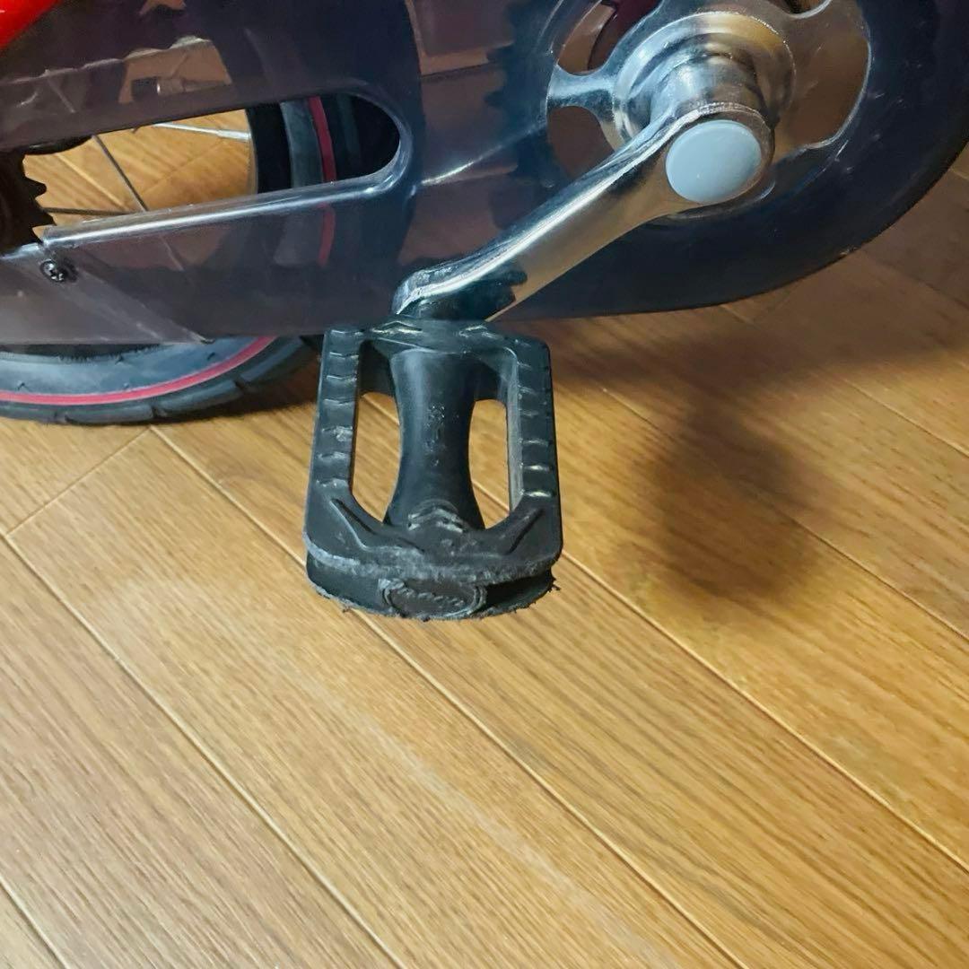 未使用付属品付き へんしんバイク 12インチ レッド バランスバイク 補助輪 赤