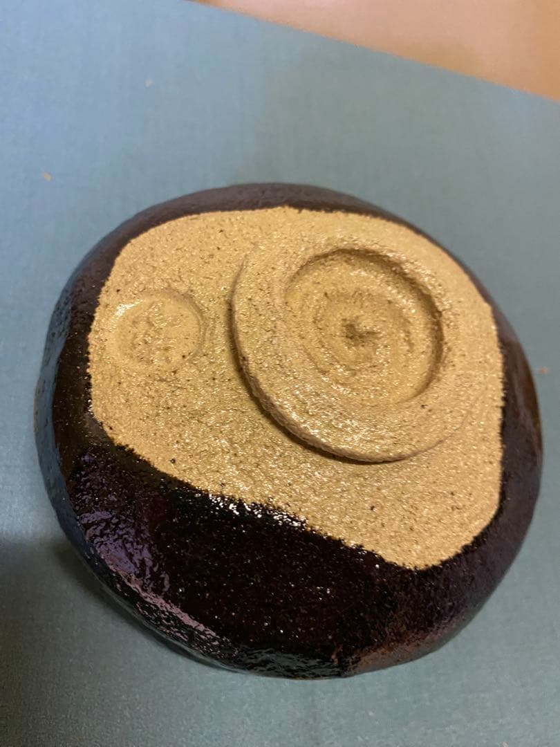 茶道具/黒茶碗　小川長楽 『黒 松声』 鵬雲斎書付 共箱