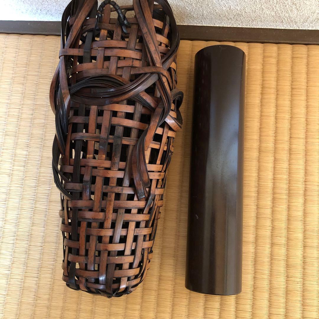 竹工藝　茶道具　花生け　民藝　掛け花生け