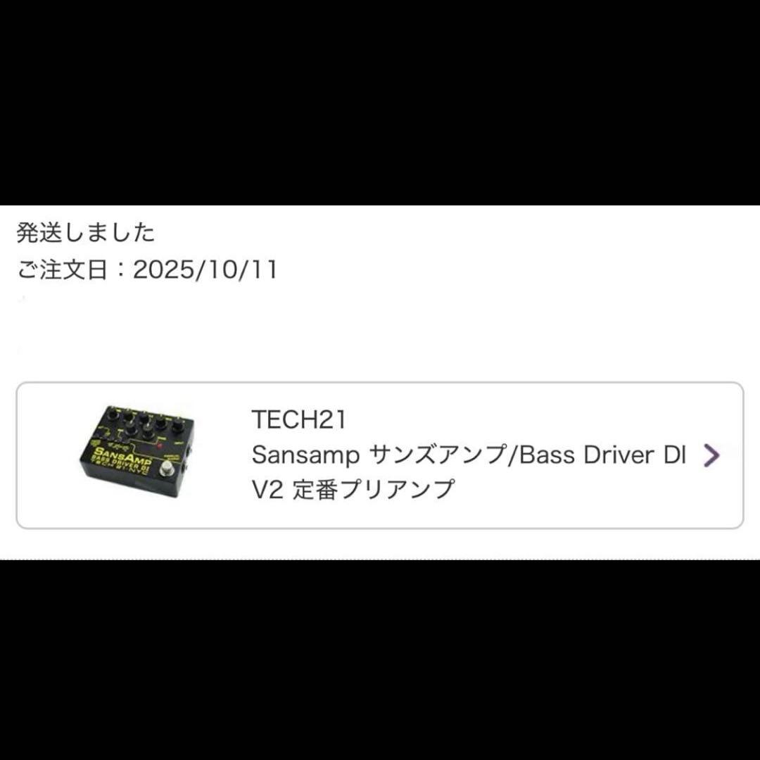 ほぼ新品 Tech 21 NYC SansAmp Para D DI