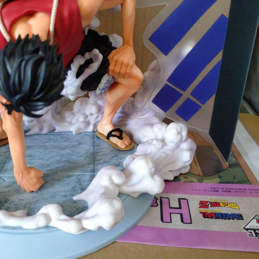 一番くじ　ワンピース　B賞ルフィ　ギア2背景パネル付 MASTERRISE