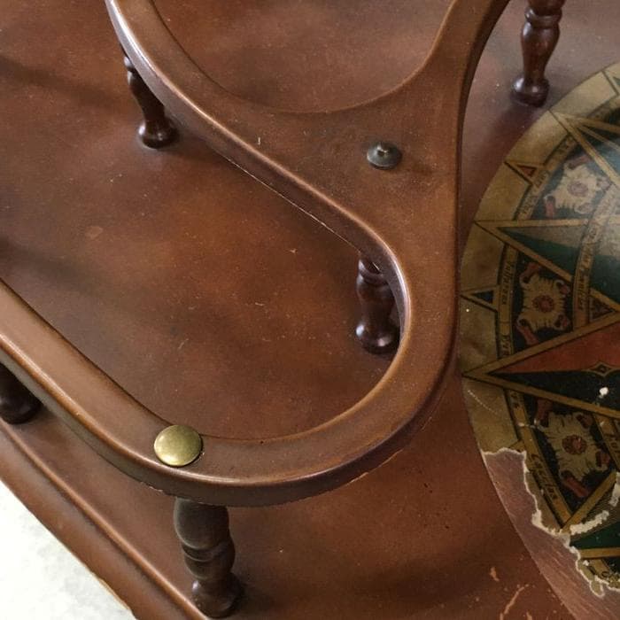 J リユース アンティーク 地球儀型 ワゴン ワイン バー キャビネット 希少