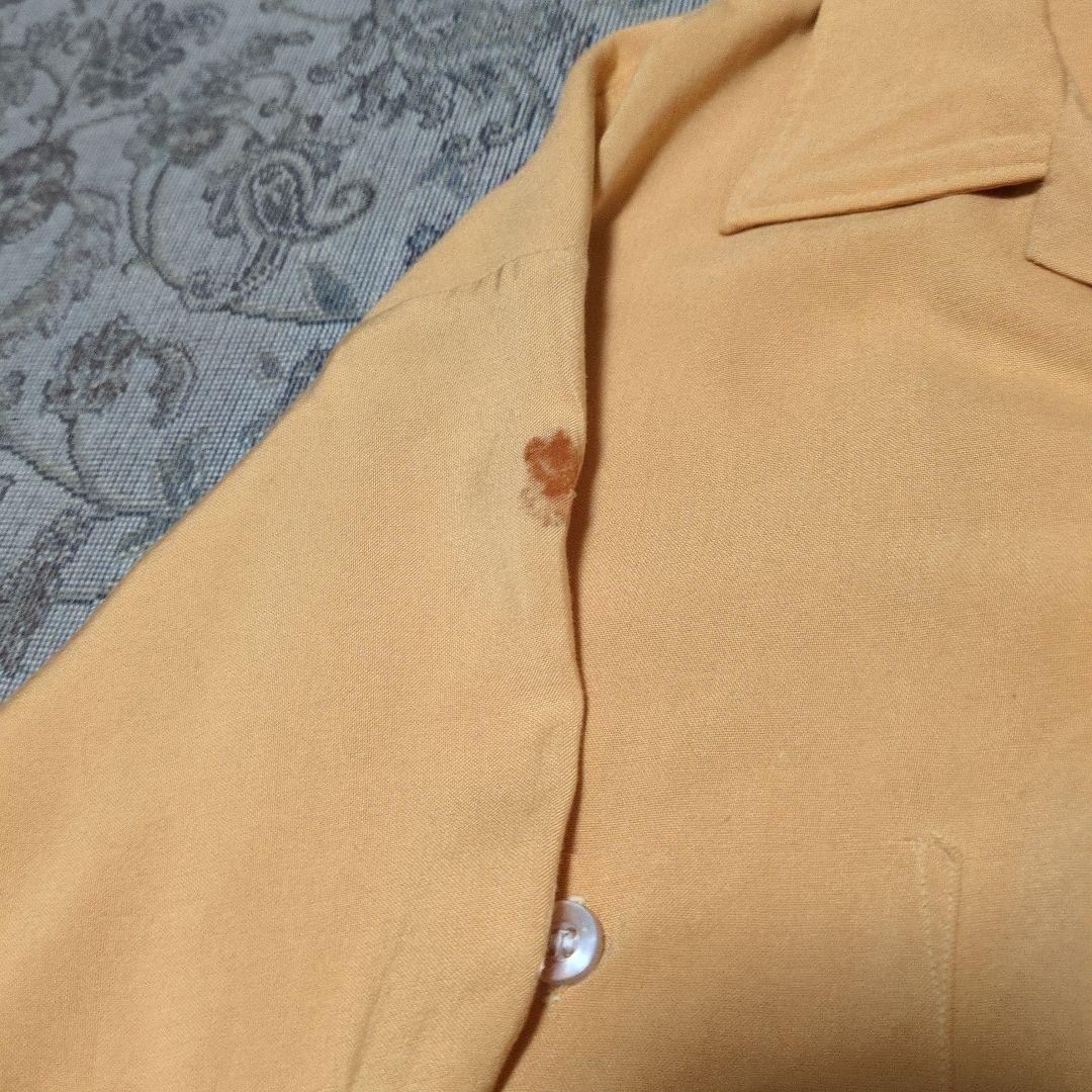 50s レーヨン ボーリングシャツ ロカビリー ビンテージ 古着 フロッキー