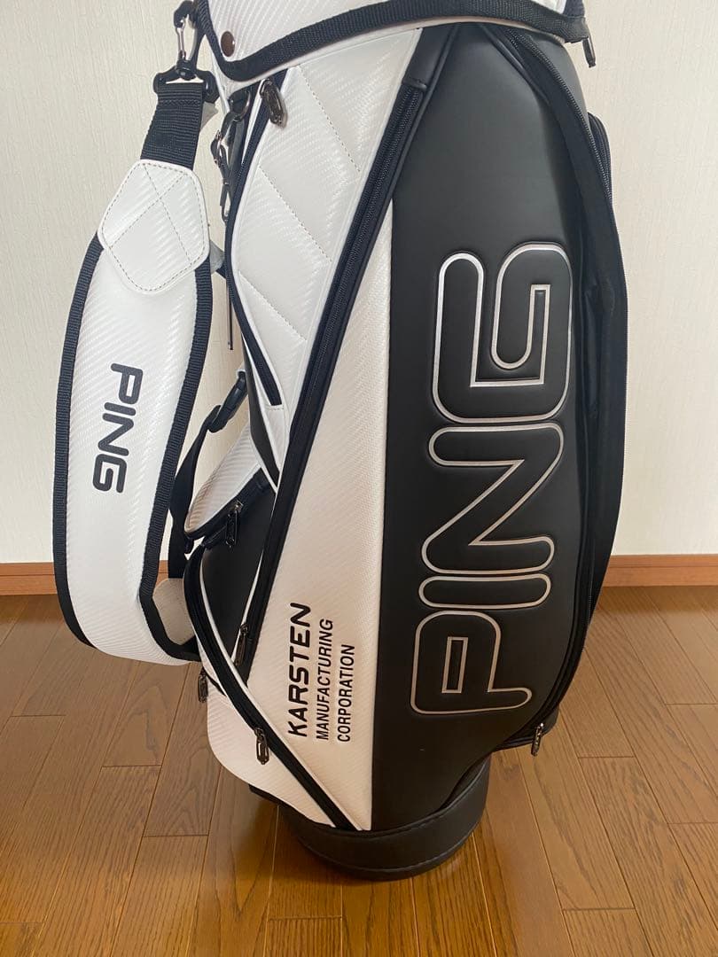 PING KARSTEN ゴルフバッグ ブラック/ホワイト