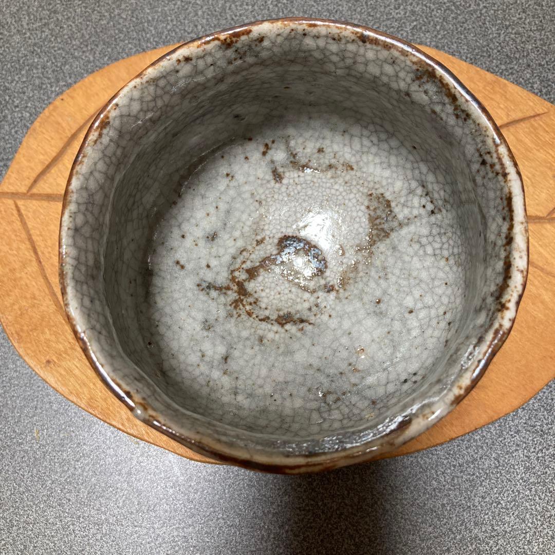 志野焼　松茶碗