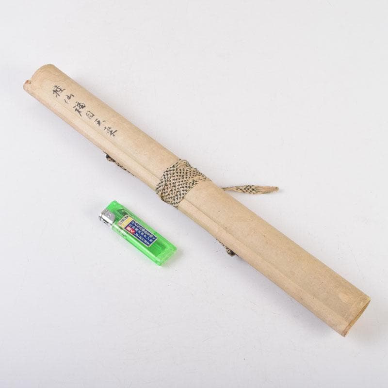 掛軸　池田桂仙筆　蝙蝠図　「福自天来」　C　8678