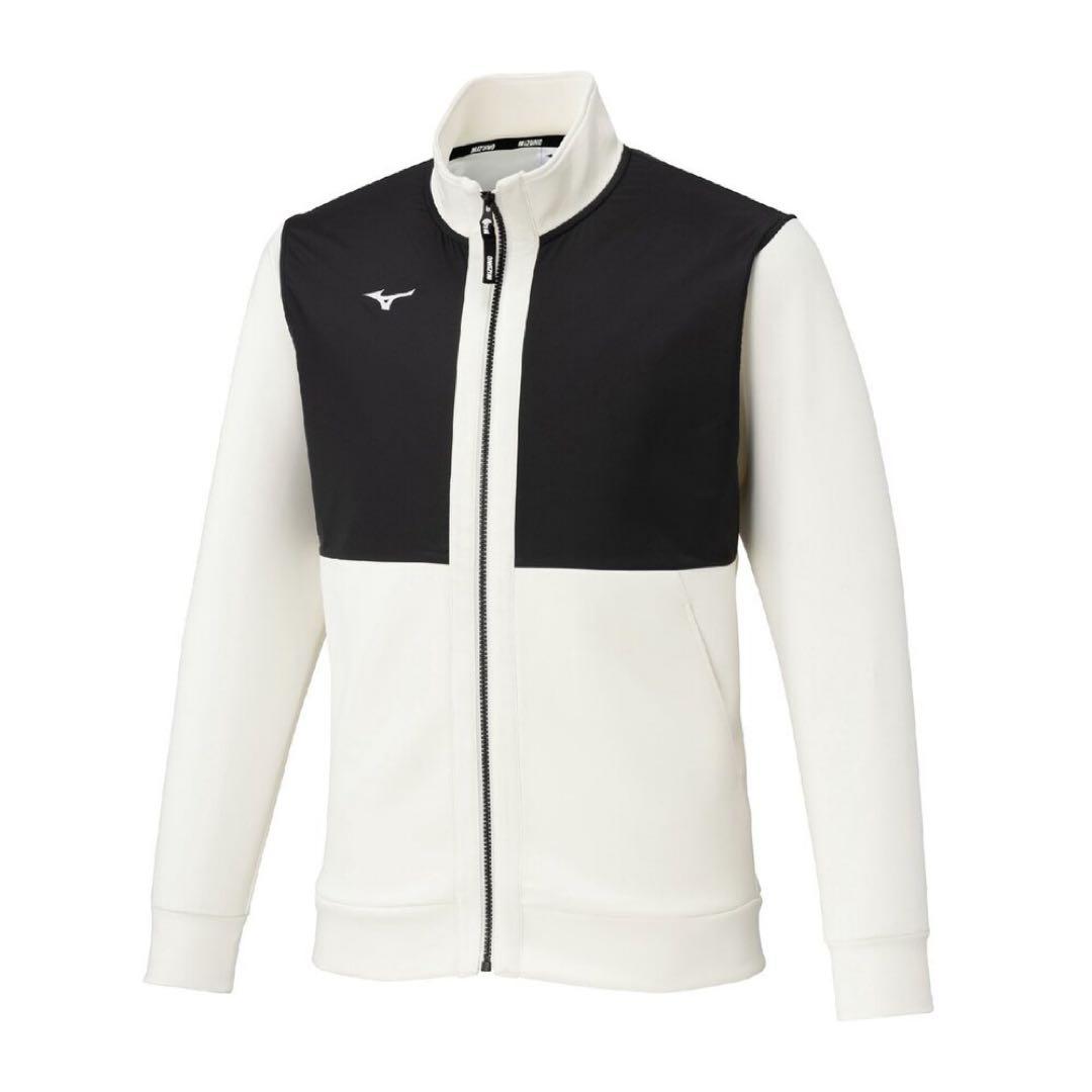 Mizuno ストレッチスウェットジャケット/スノーホワイト
