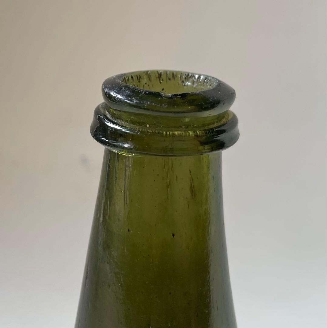 オランダ18世紀　オニオンボトル　ガラス瓶　アンティーク　古美術　民藝　花入