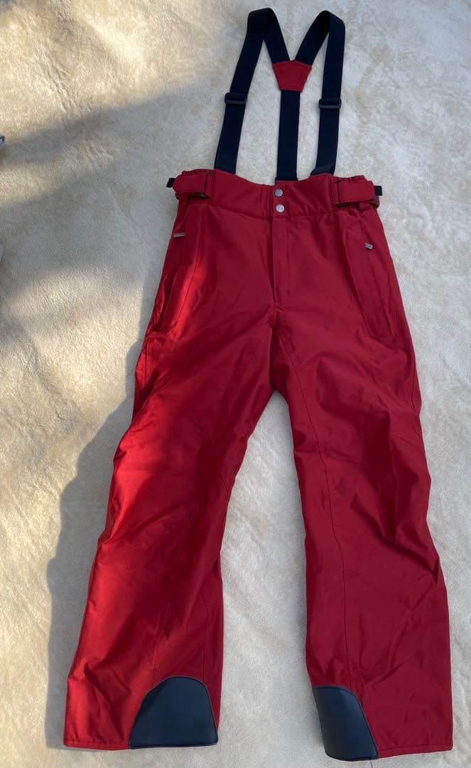 美品DESCENTEデサント スキーウェア上下 ホワイト/レッド Mサイズ