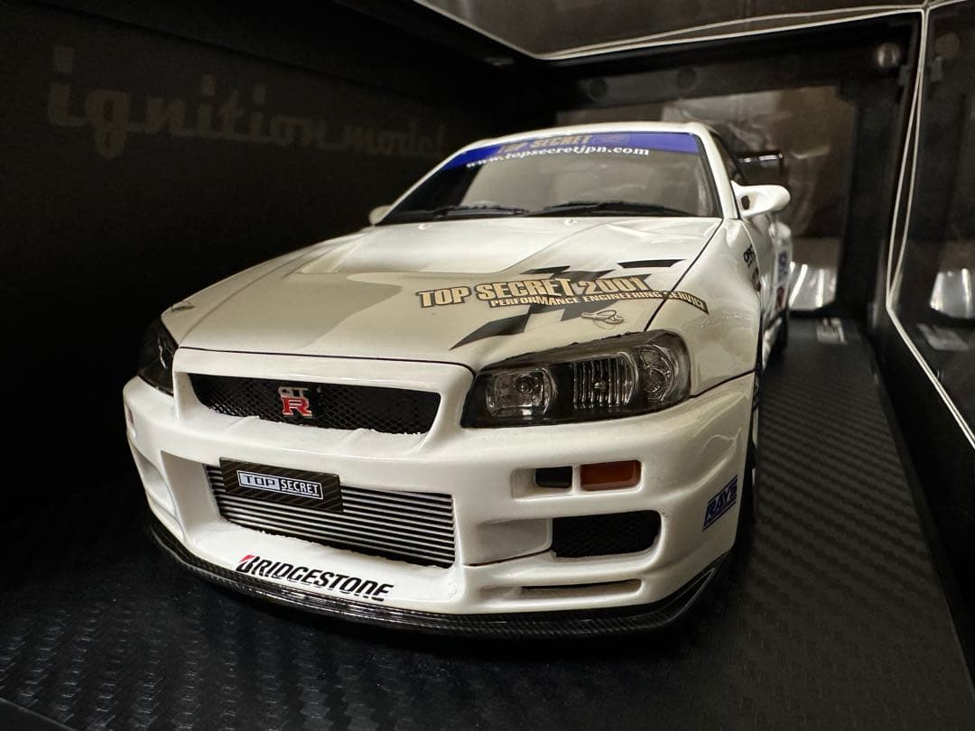 1/18 イグニッションモデル TOP SECRET R34 GT-R 白