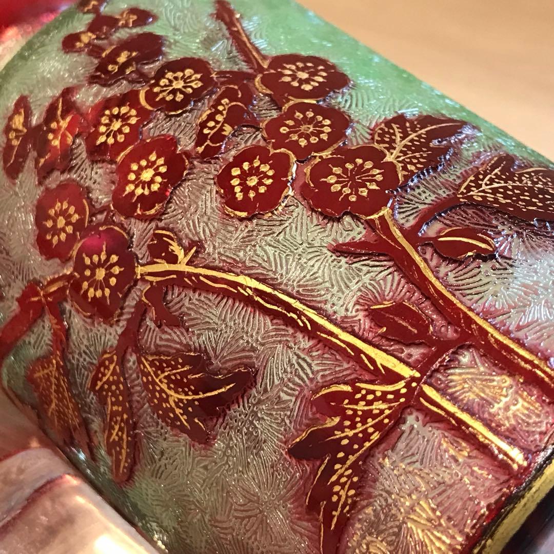 上級品稀少オールドバカラBaccaratローズヒップRosehip野薔薇香水ビン