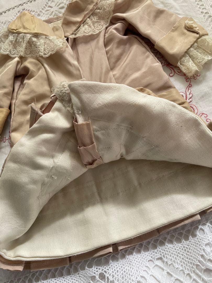 ♡ アンティークビスクドール さんのドレス♡ アンティークドールドレス