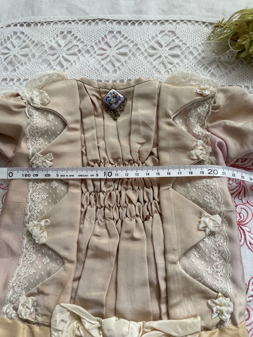 ♡ アンティークビスクドール さんのドレス♡ アンティークドールドレス