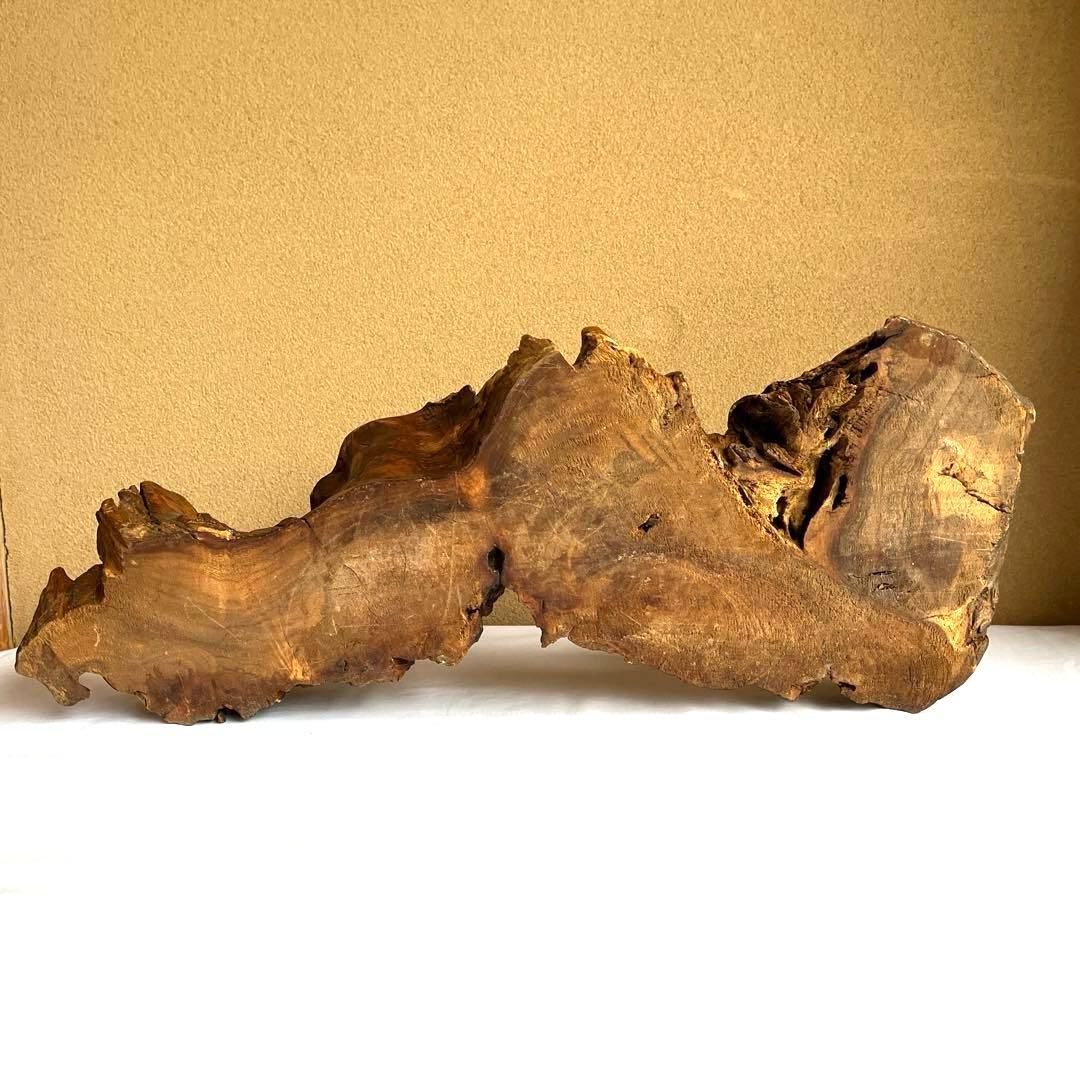 天然木　カエルの彫刻　流木　インテリア装飾　彫刻　美術品　骨董　幅60㎝　カエル